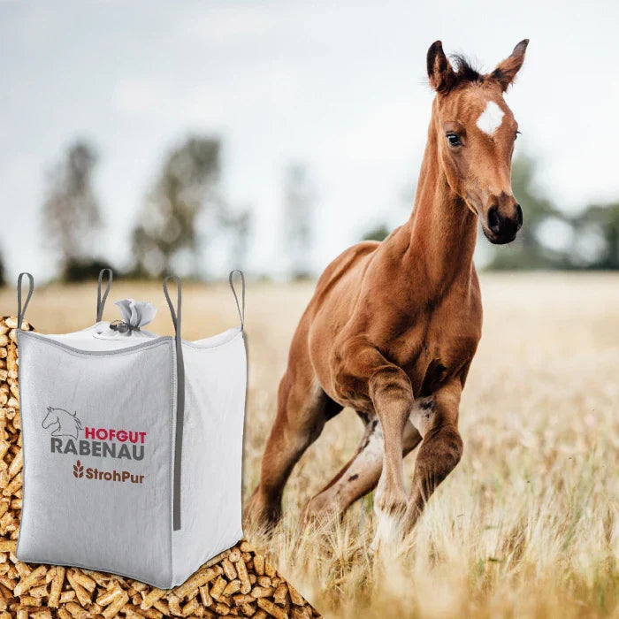 Strohpellets als Pferdeeinstreu